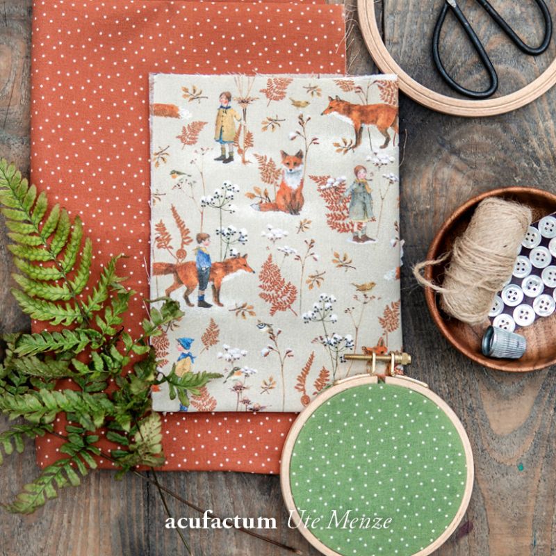 Tissu Fox Love de Acufactum