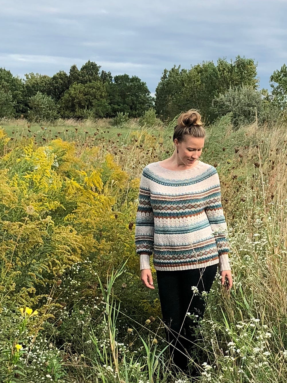 Squall sweater knitting pattern by This Bird Knits Designs