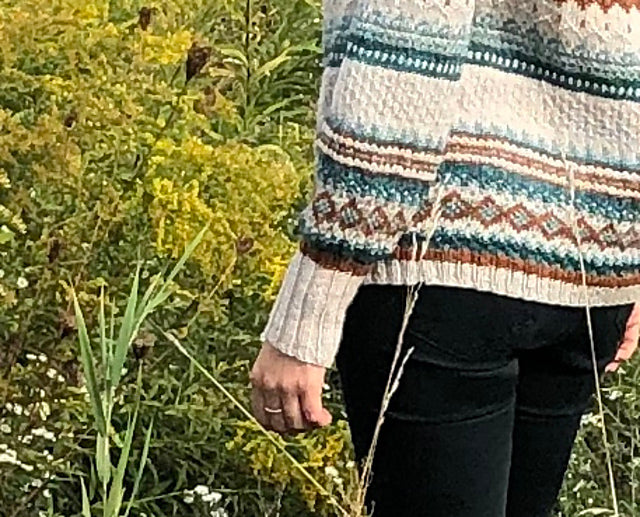 Squall sweater knitting pattern by This Bird Knits Designs