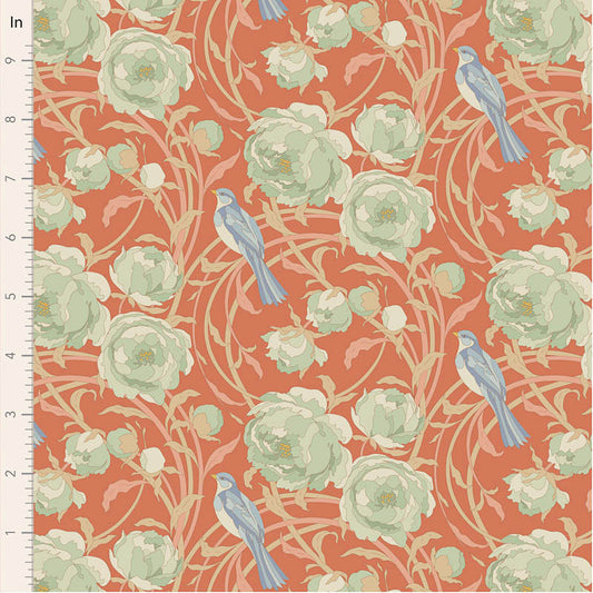 Tissu Patchwork Cora Coral