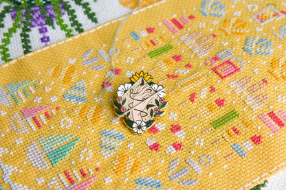 Stitchonomy - Aimant de Brodeuse  Fleurs de Printemps