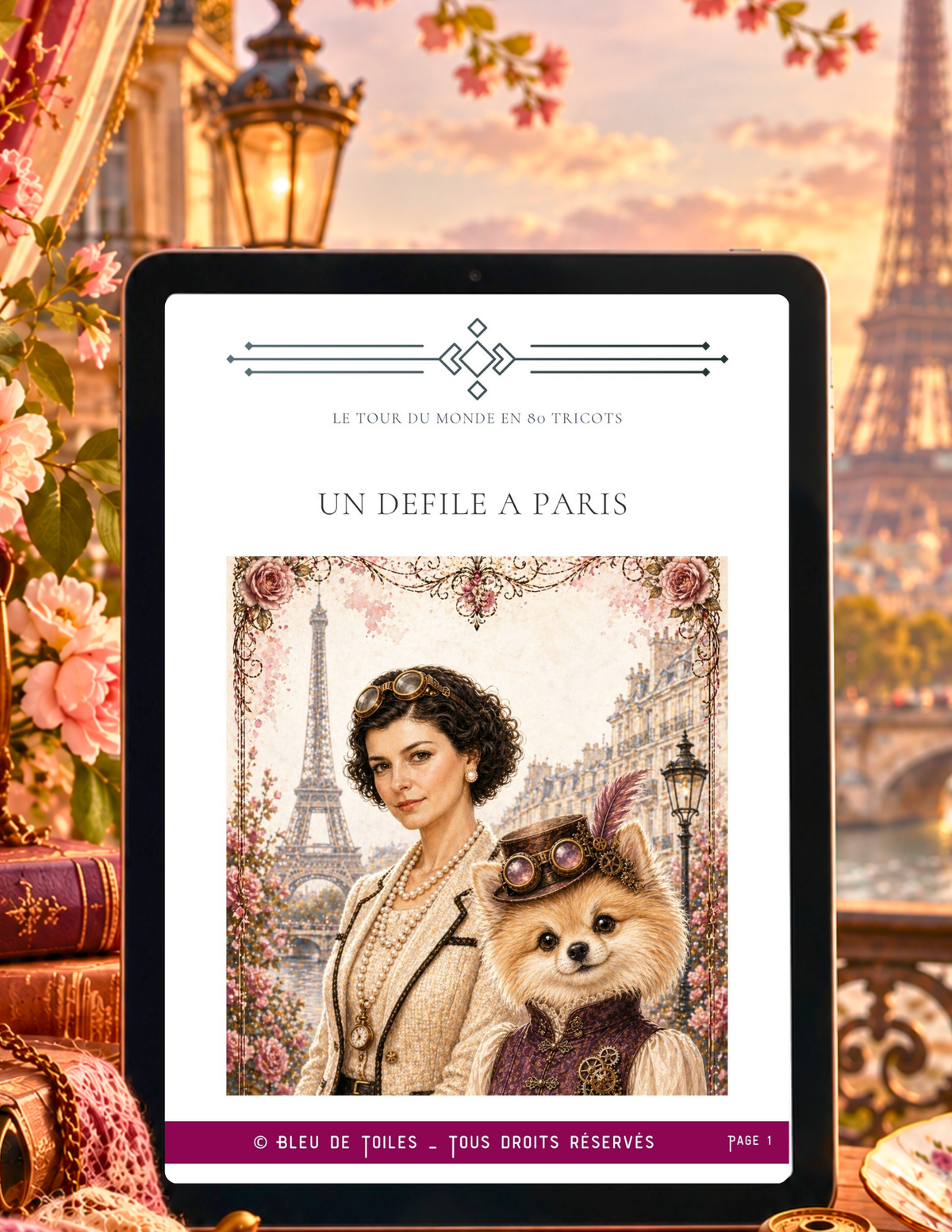 Ebook / Livret – Tour du Monde en 80 Tricots – Escale 4 : Paris
