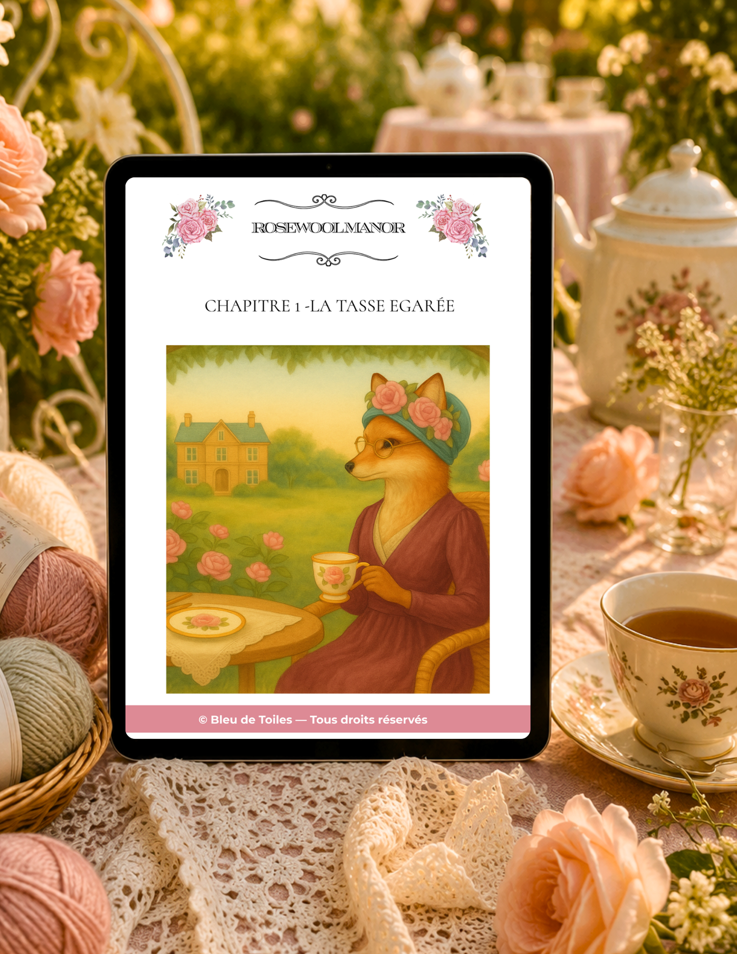 Ebook / Livret – Rosewool Manor – Chapitre 1 : La Tasse Égarée (PDF)