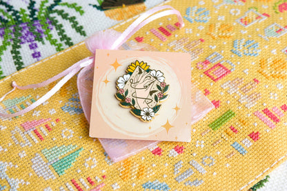 Stitchonomy - Aimant de Brodeuse  Fleurs de Printemps