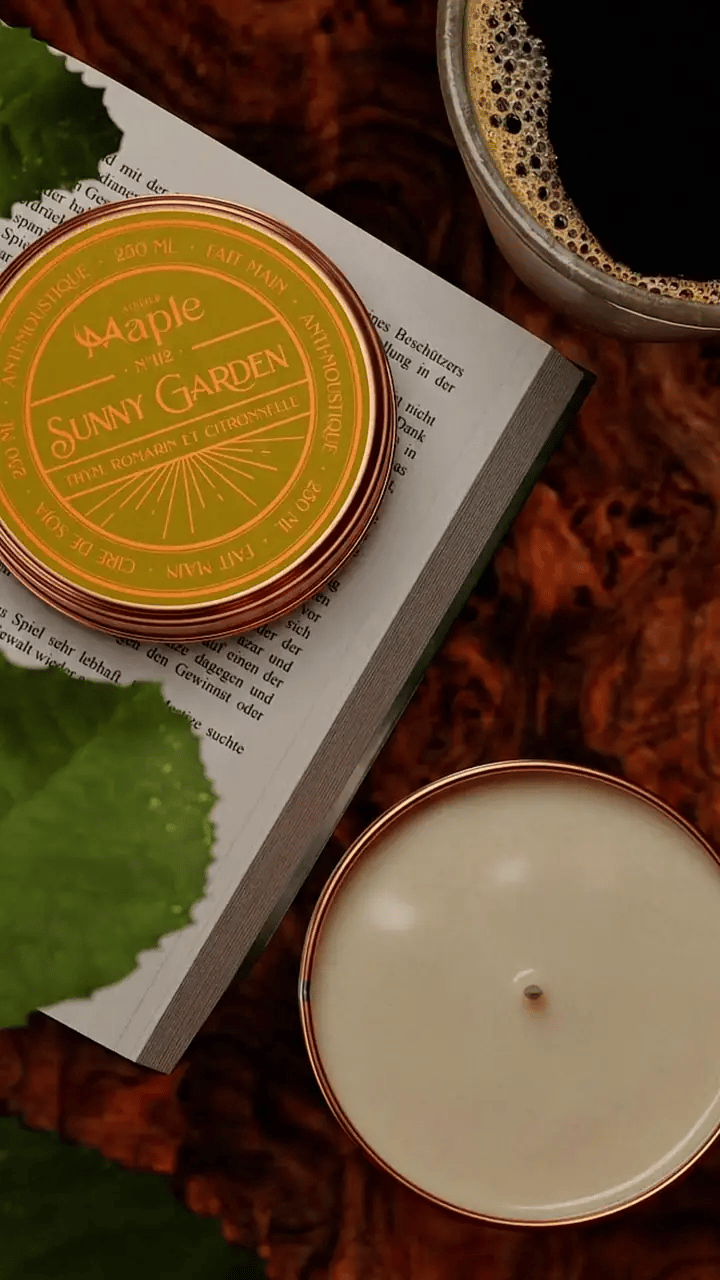 Bougie Sunny Garden – Thym, romarin et citronnelle