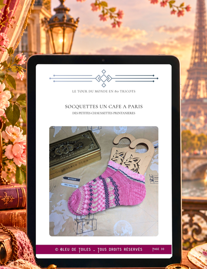 Ebook / Livret – Tour du Monde en 80 Tricots – Escale 4 : Paris