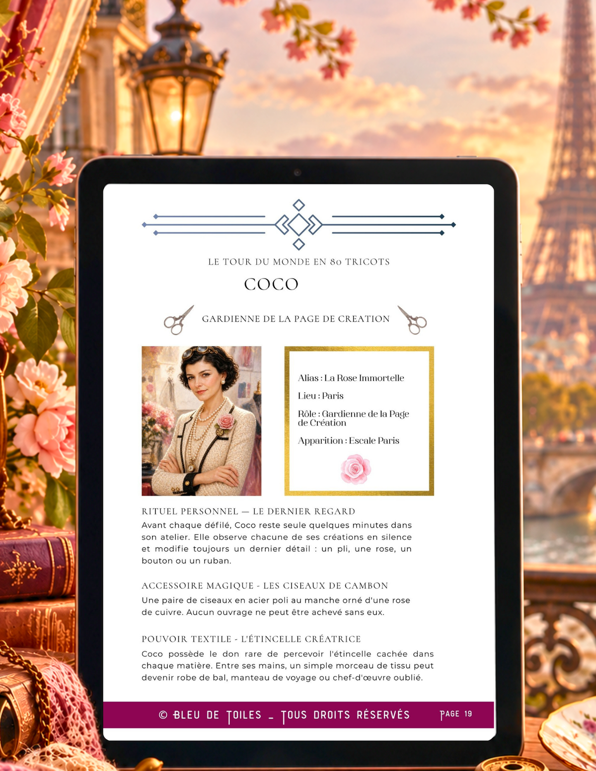 Ebook / Livret – Tour du Monde en 80 Tricots – Escale 4 : Paris