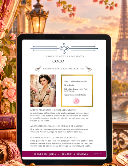 Ebook / Livret – Tour du Monde en 80 Tricots – Escale 4 : Paris