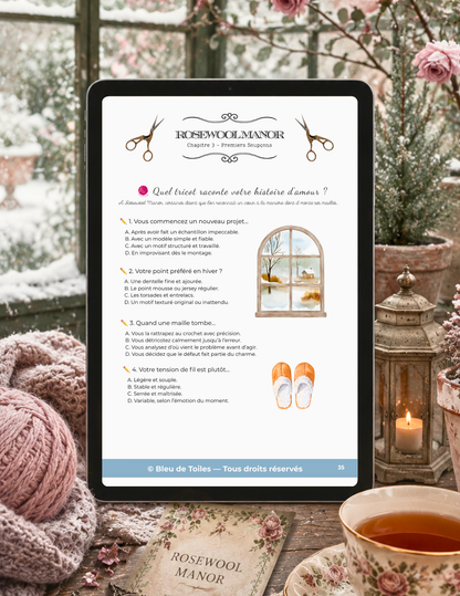 Ebook / Livret – Rosewool Manor – Chapitre 3 : Premiers Soupçons