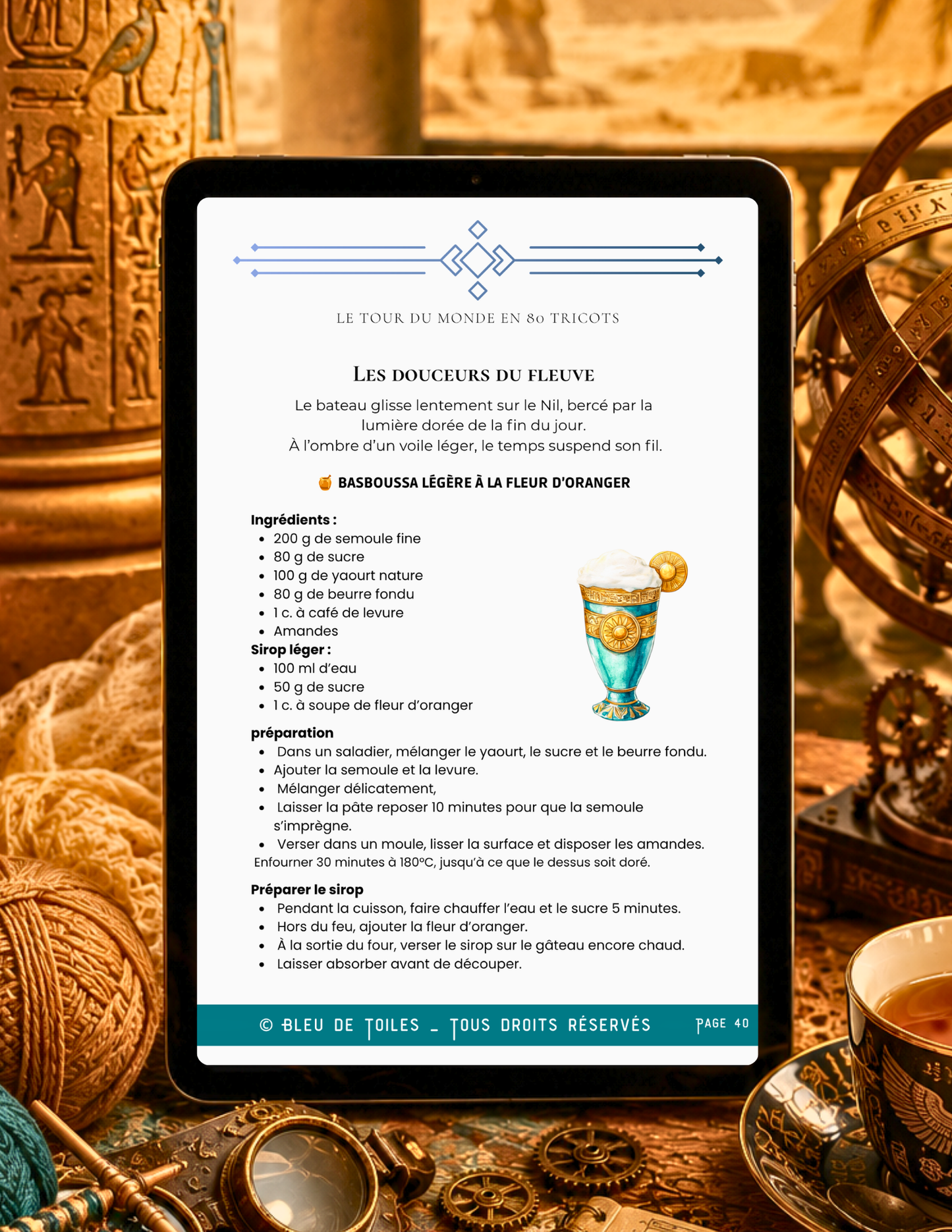 Ebook / Livret – Tour du Monde en 80 Tricots – Escale 3 : Égypte