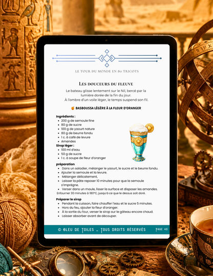Ebook / Livret – Tour du Monde en 80 Tricots – Escale 3 : Égypte