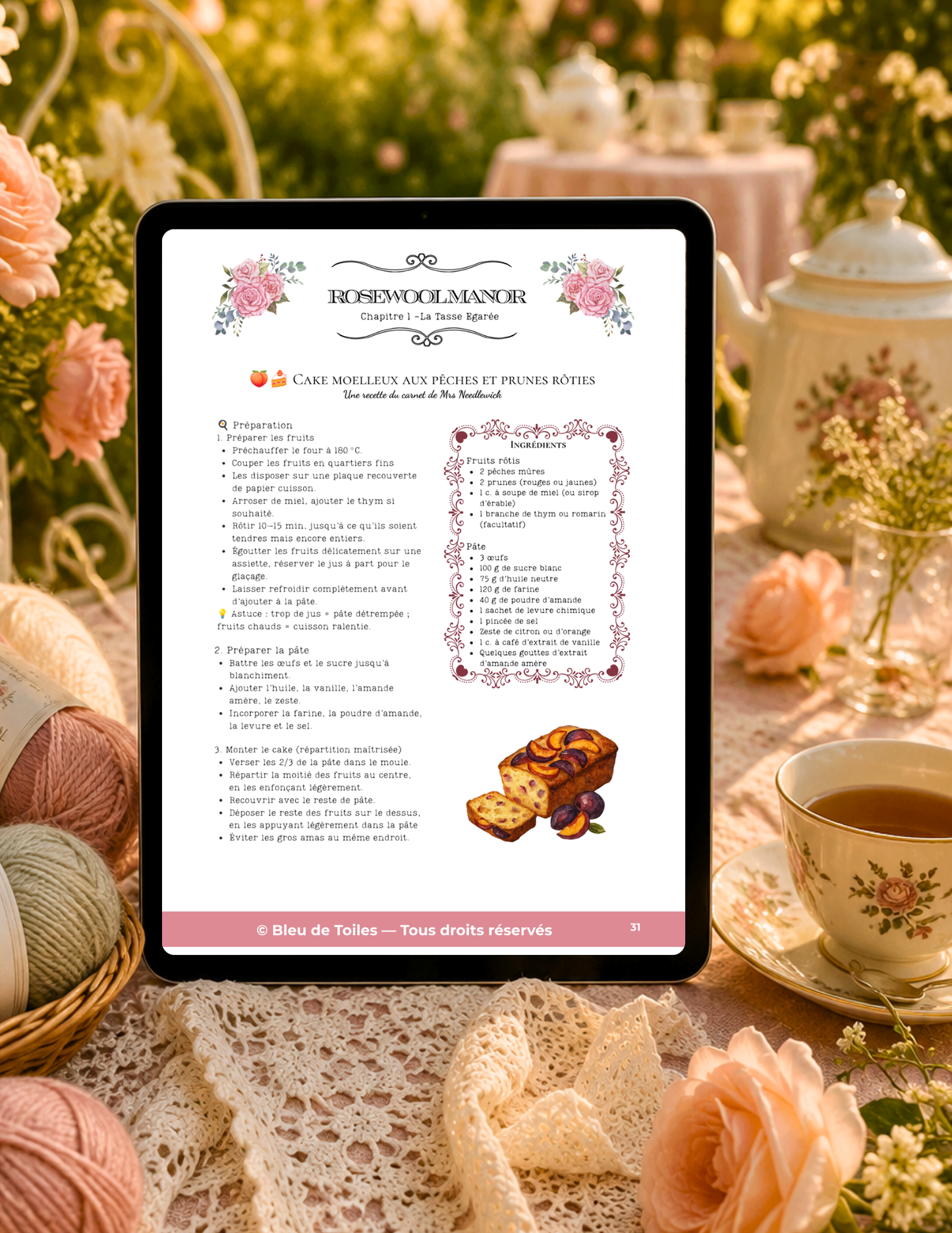 Ebook / Livret – Rosewool Manor – Chapitre 1 : La Tasse Égarée (PDF)