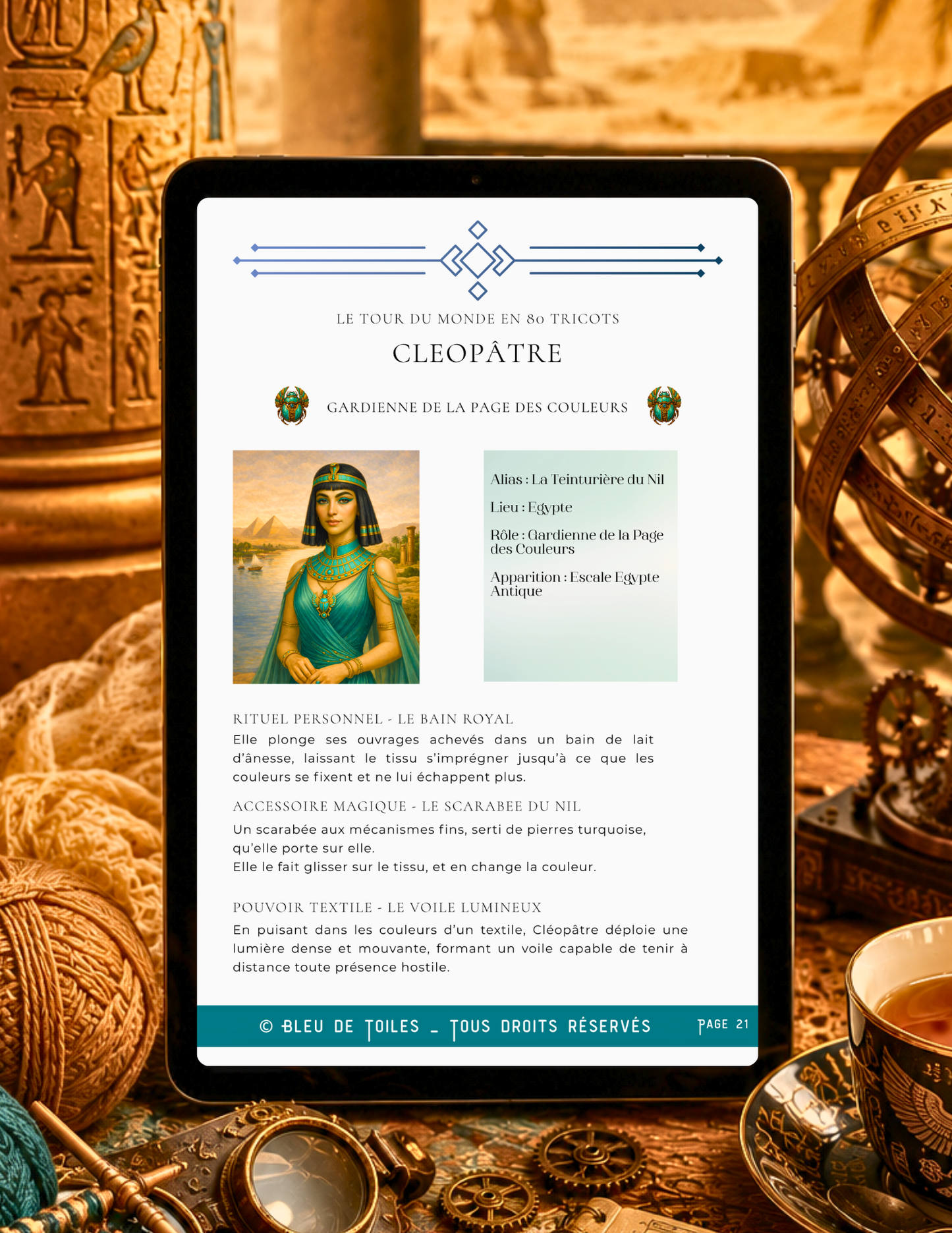 Ebook / Livret – Tour du Monde en 80 Tricots – Escale 3 : Égypte