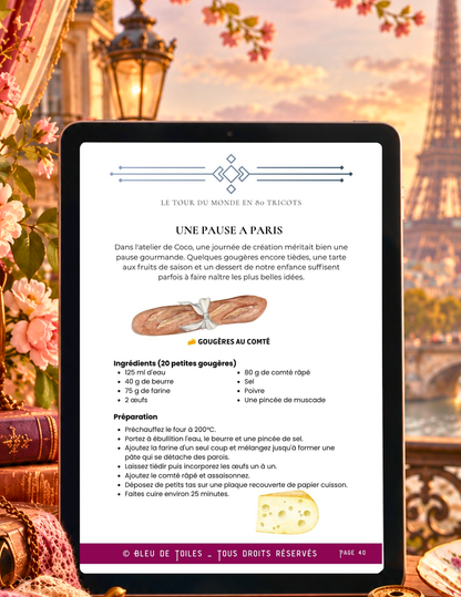 Ebook / Livret – Tour du Monde en 80 Tricots – Escale 4 : Paris
