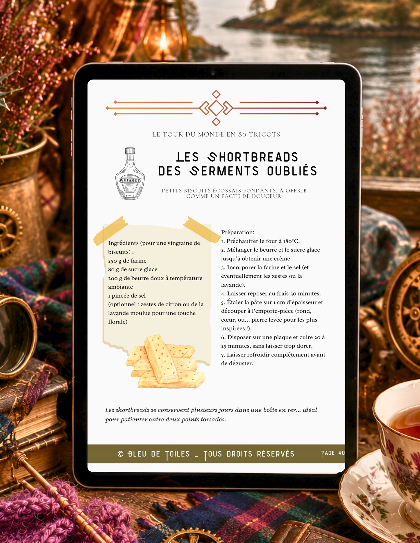 Ebook / Livret – Tour du Monde en 80 Tricots – Escale 2 : Écosse (PDF)