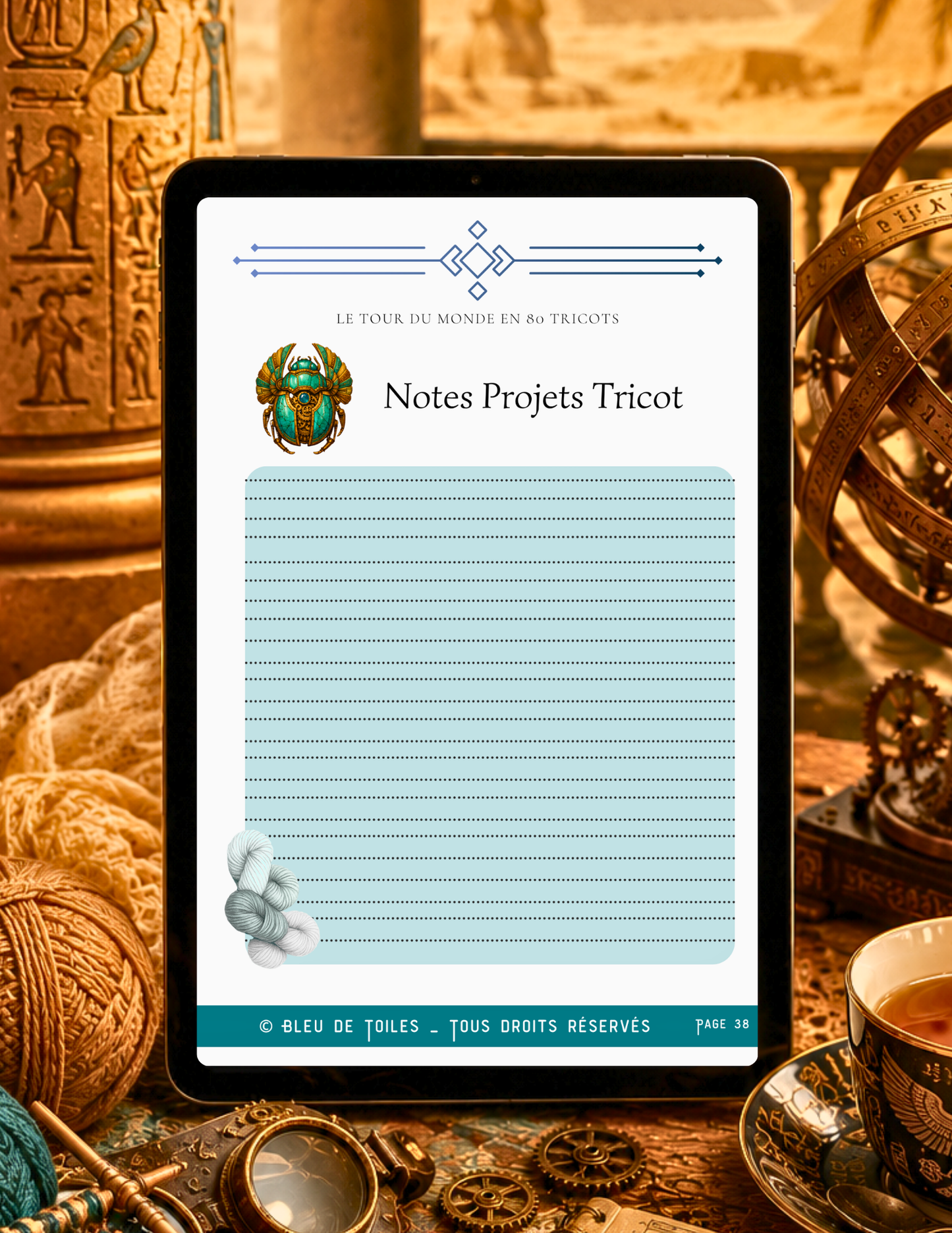 Ebook / Livret – Tour du Monde en 80 Tricots – Escale 3 : Égypte