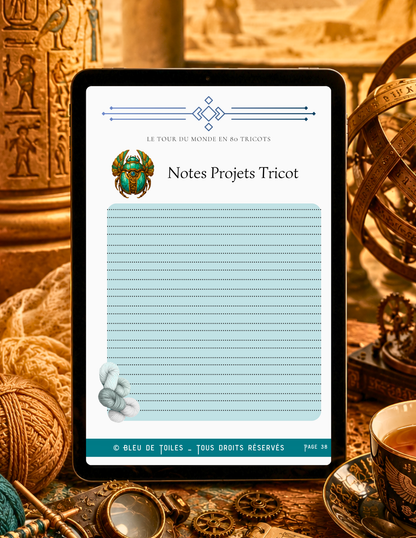 Ebook / Livret – Tour du Monde en 80 Tricots – Escale 3 : Égypte