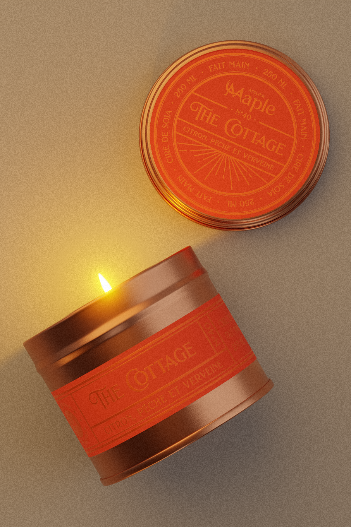Bougie The Cottage – Parfum d'été