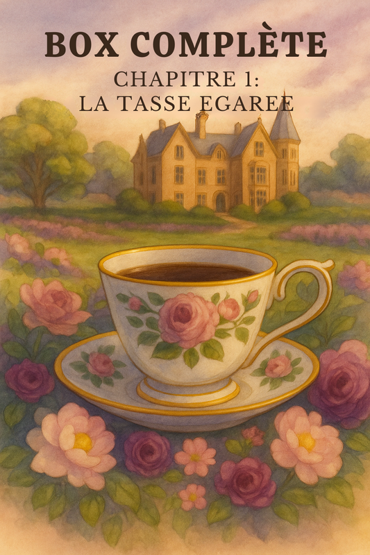 Box Tricot Complète – Rosewool Manor Chapitre 1 : La Tasse Egarée ☕