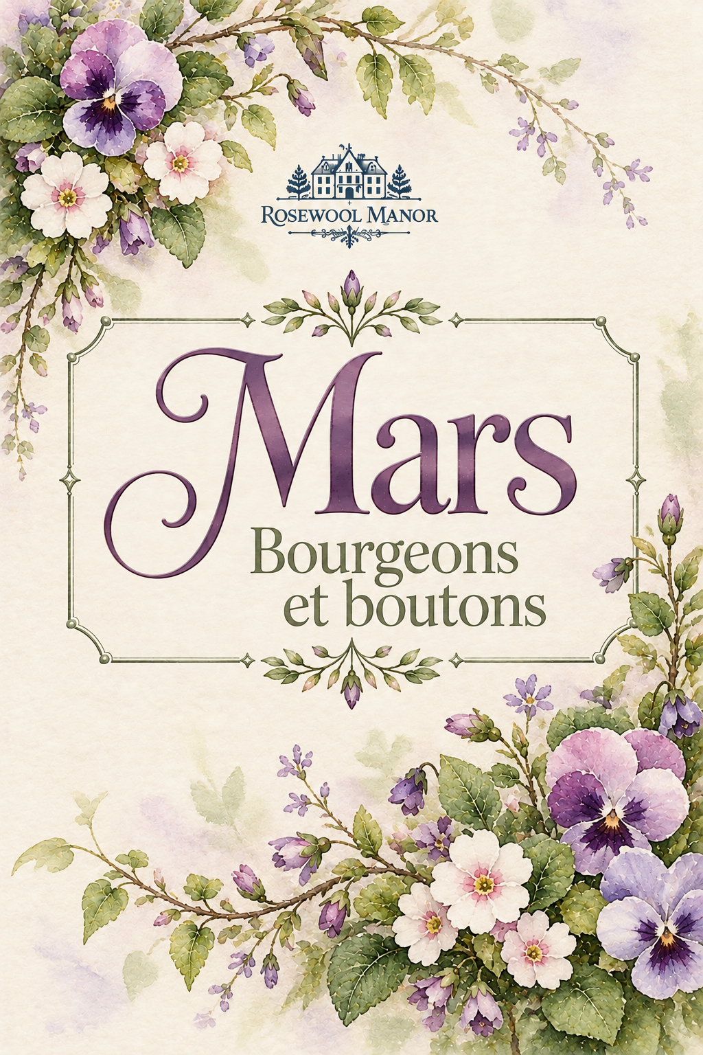 Les chroniques de Rosewool Manor - Bourgeons et boutons (Mars)