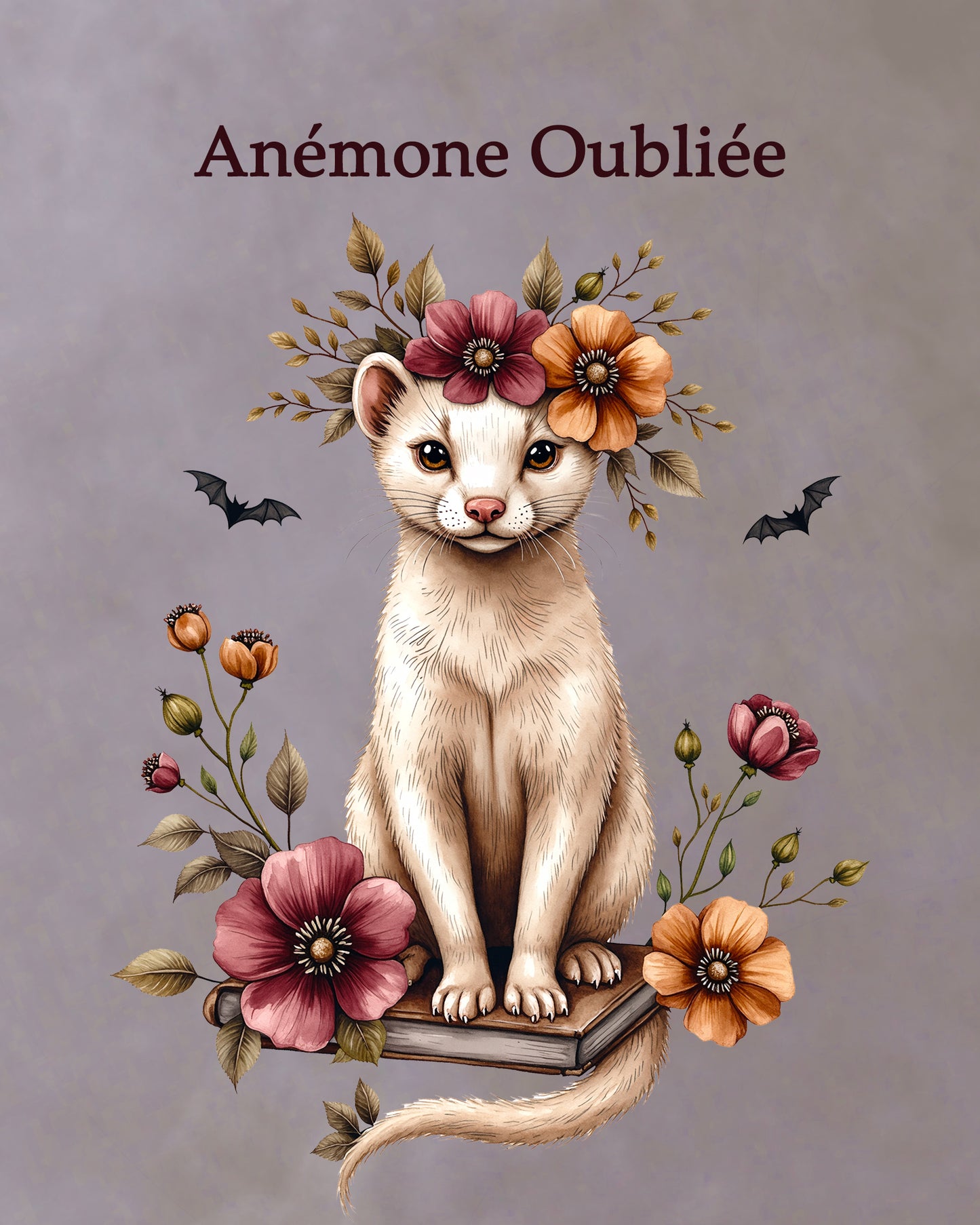 🎀 Broche – Anémone Oubliée