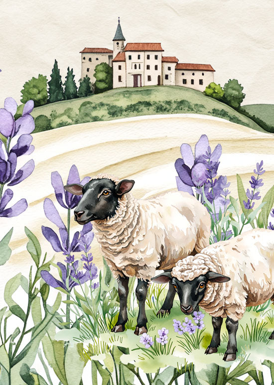 🧷 Aimant de brodeuse – Lavande Tardive