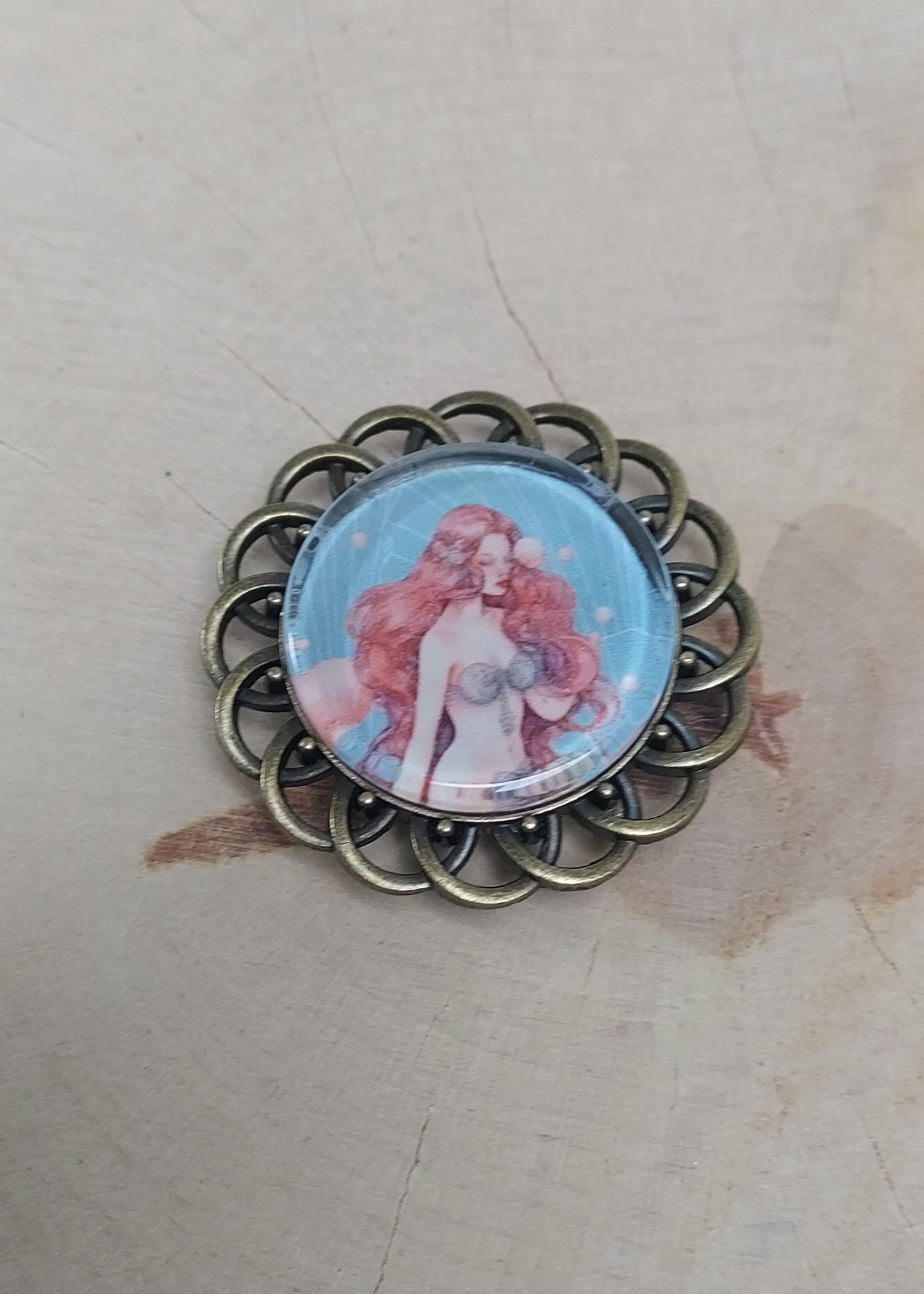 Embroiderer's magnet (or Magnet) The Little Mermaid