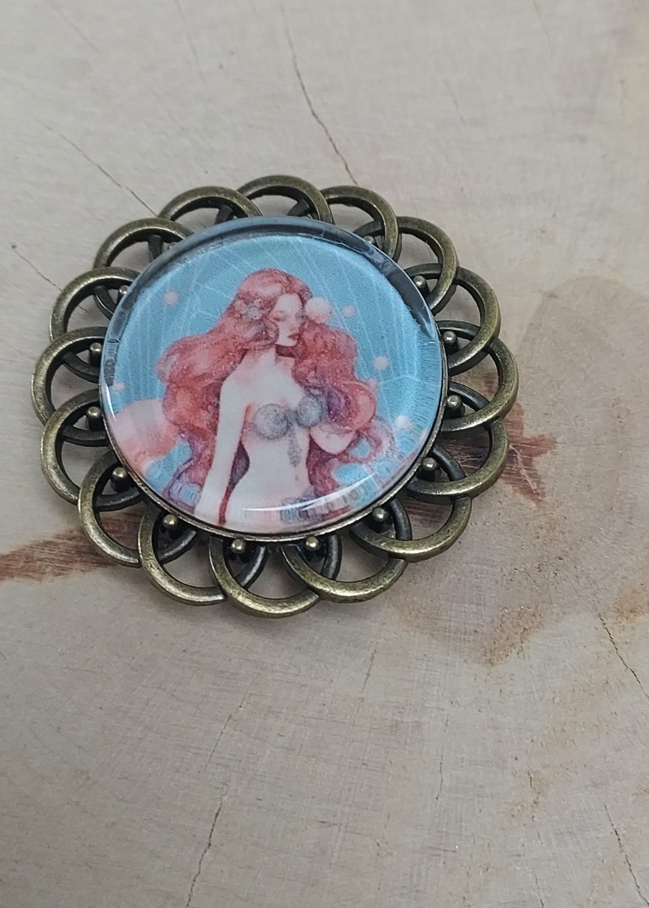 Embroiderer's magnet (or Magnet) The Little Mermaid