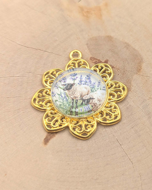 🧷 Aimant de brodeuse – Lavande Tardive