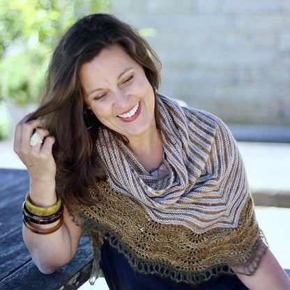 Belle shawl knitting pattern by Truly Myrtle