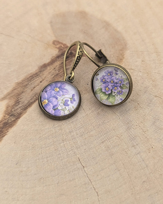 🧶 Duo de marqueurs crochet – 🌸 Bouquet de Violettes