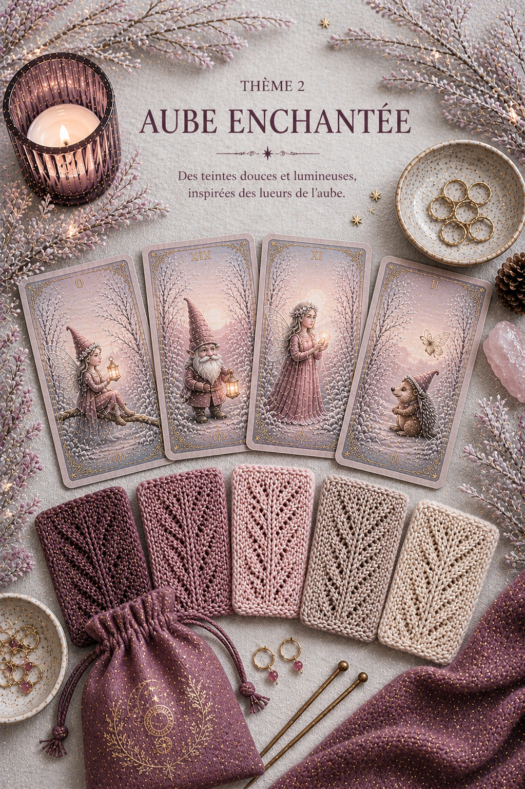 Le Tarot des Nuits d'Hiver - Calendrier de l'Avent Tricot