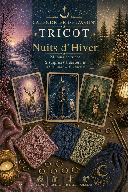 Le Tarot des Nuits d'Hiver - Calendrier de l'Avent Tricot
