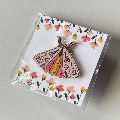 Stitchonomy - Aimant de Brodeuse Papillon de Printemps