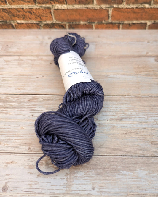 🧵 Mini écheveau teint à la main - Mérinos Chardon