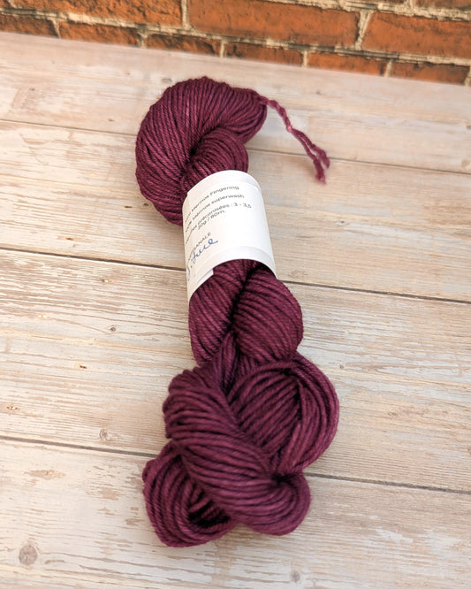 🧵 Mini écheveau teint à la main - Mérinos Confiture