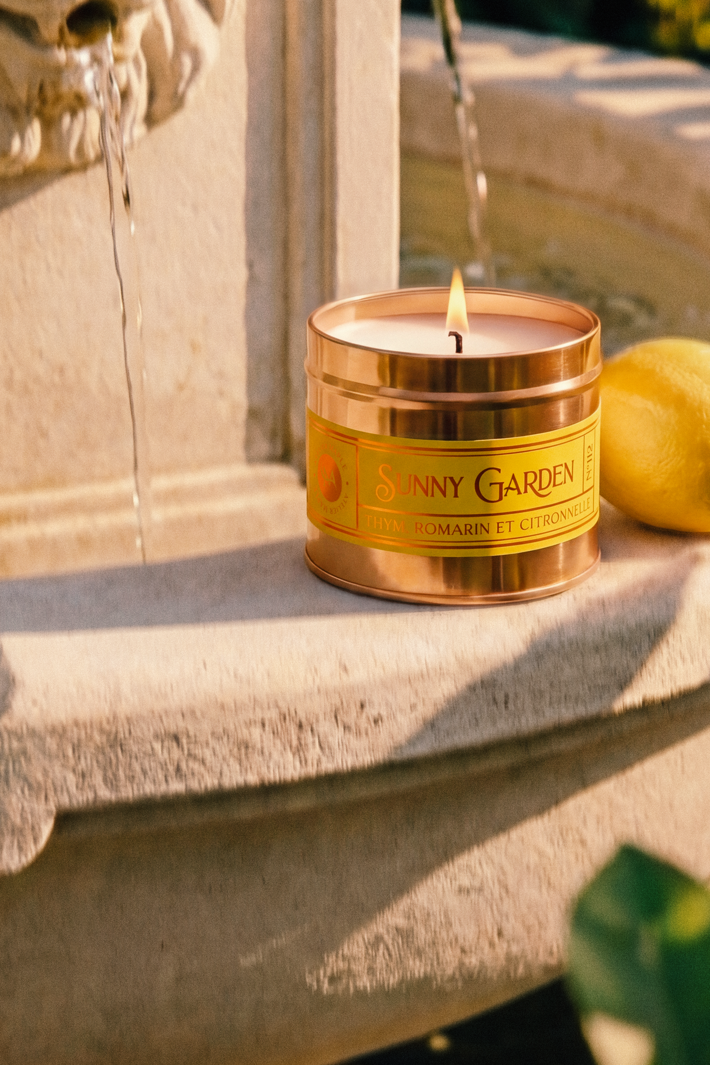 Bougie Sunny Garden – Thym, romarin et citronnelle