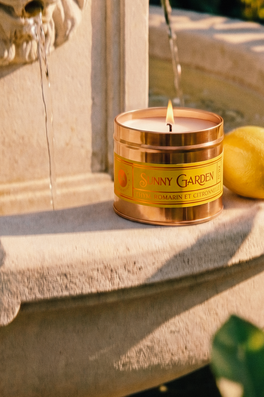 Bougie Sunny Garden – Thym, romarin et citronnelle