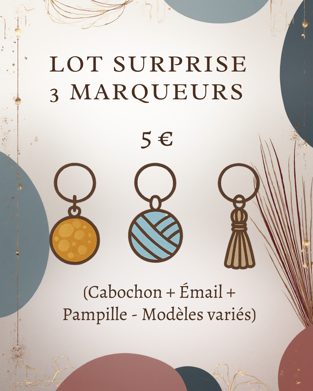 ✨ Offre Spéciale Gratitude – 3 Marqueurs Tricot pour 5 €