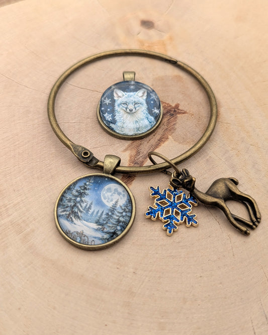 🧷 Aimant de brodeuse – Nuit de Givre