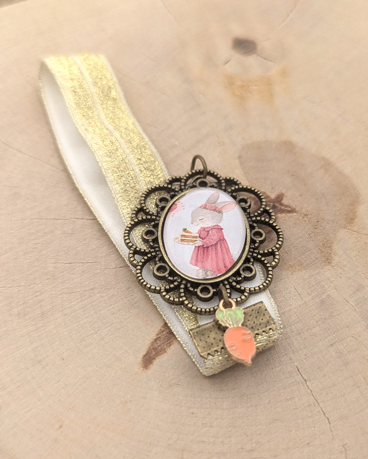 📖 Marque-page cabochon – L'Anniversaire de Lucette