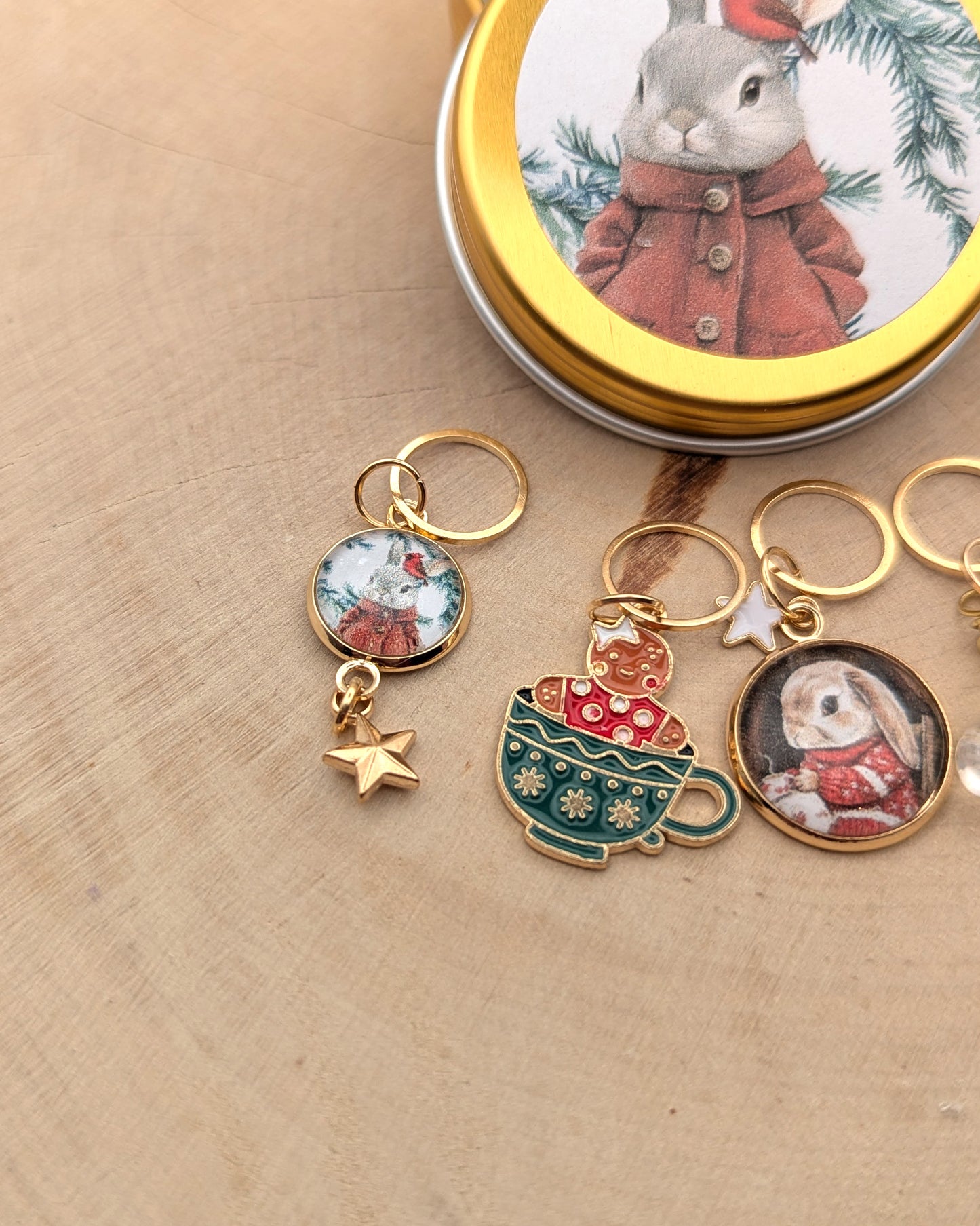 🧶 Ensemble de 5 marqueurs tricot – Lucette & Marcel