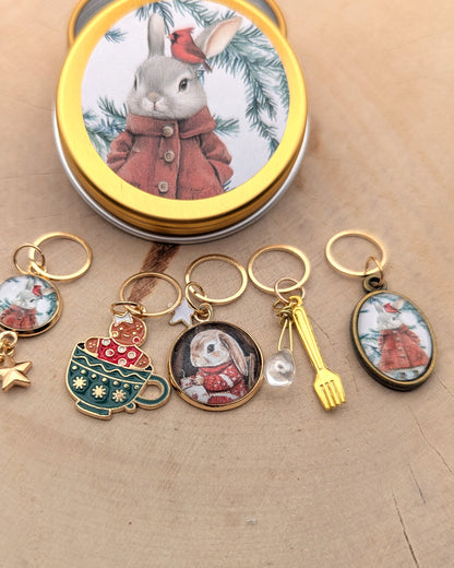 🧶 Ensemble de 5 marqueurs tricot – Lucette & Marcel