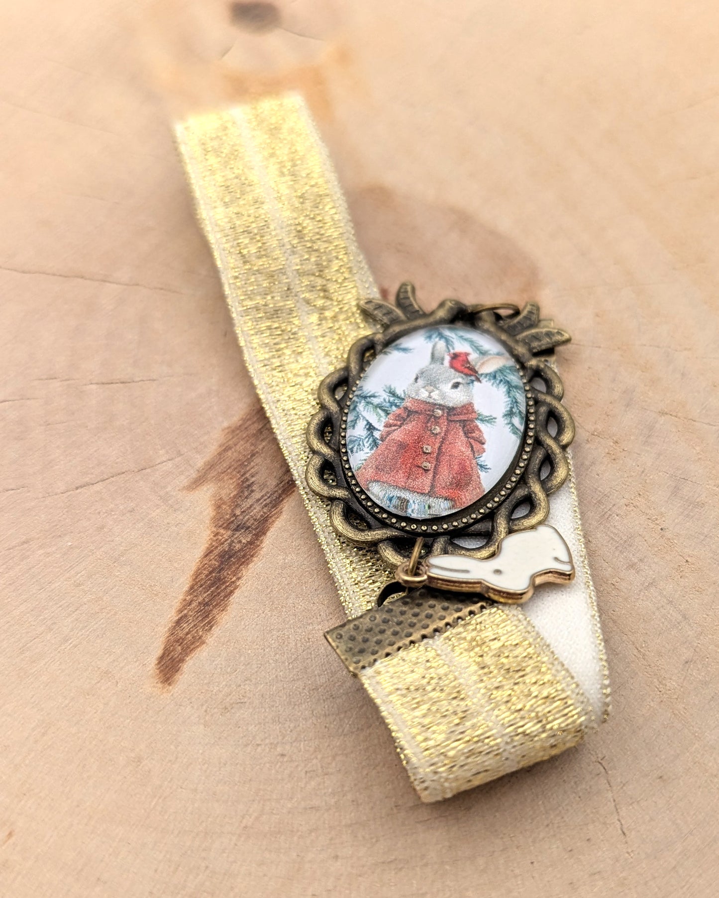 📖 Marque-page cabochon – Lucette & Marcel