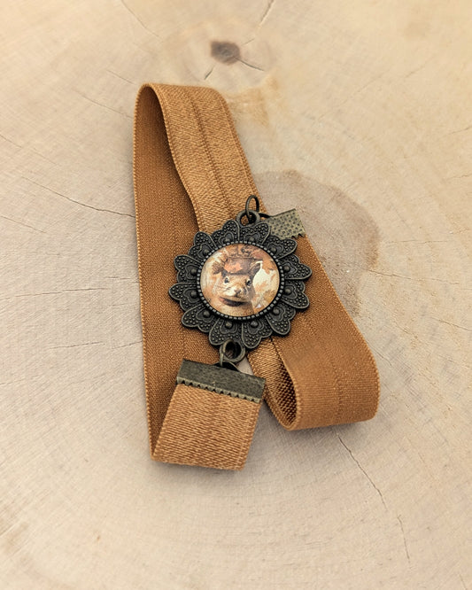📖 Marque-page cabochon – L'écureuil