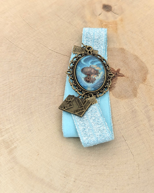 📖 Marque-page cabochon – Islande
