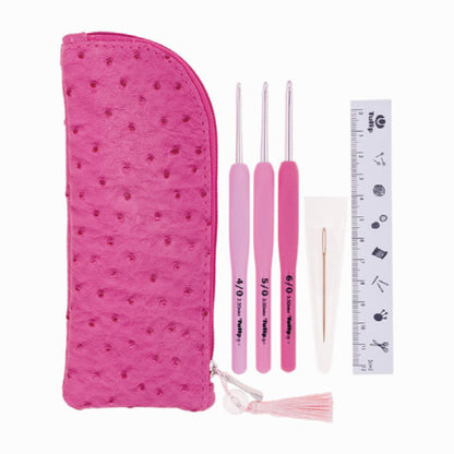 PETIT SET CROCHETS ETIMO ROSE MANCHES ERGONOMIQUES - TULIP