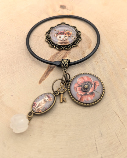 🧵 Garde-fils de broderie – Anémone Oubliée