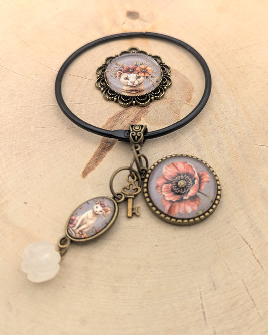 🧵 Garde-fils de broderie – Anémone Oubliée