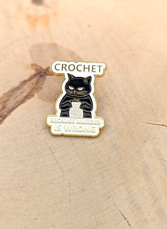 Pins Chat Crocheteur